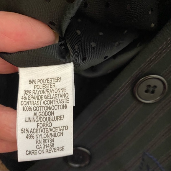 BCBG Max Azria Black pinstripe Blazer Sz S NWT - Picture 6 of 6